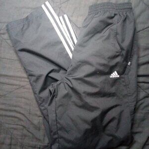 Vintage Y2K Adidas Striped Mesh Lined Wind Pants Joggers